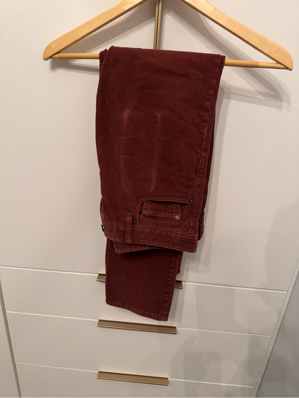 Bonobos Men's Corduroy Pants in Deep Burgundy